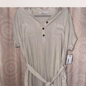 Sonoma Light Tan Button-Up Shirt